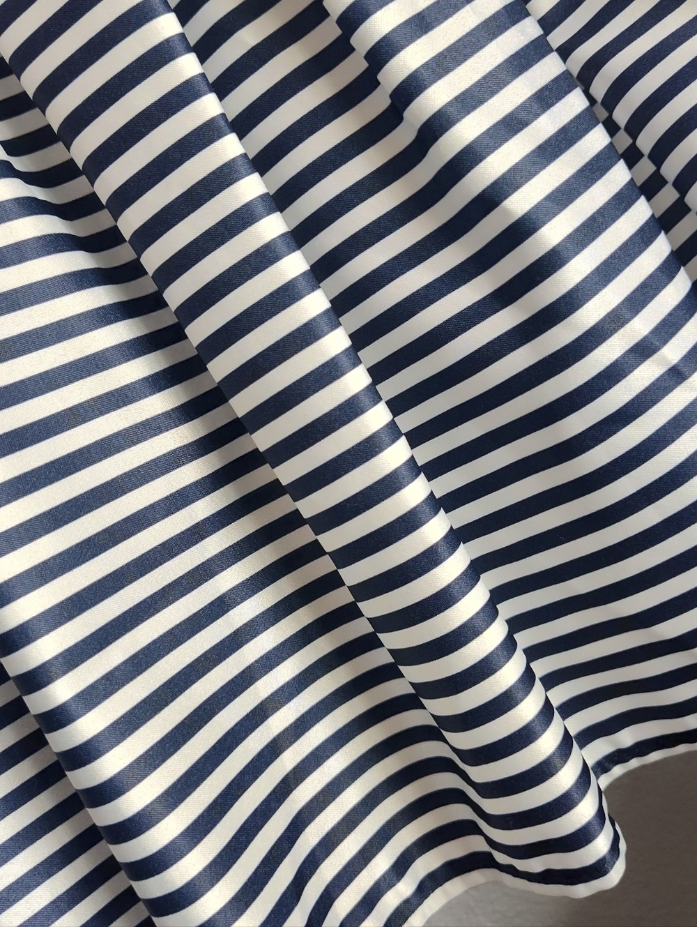 Margo blue Navy and White Striped Circle Skirt Size 36/S - Picture 10 of 12